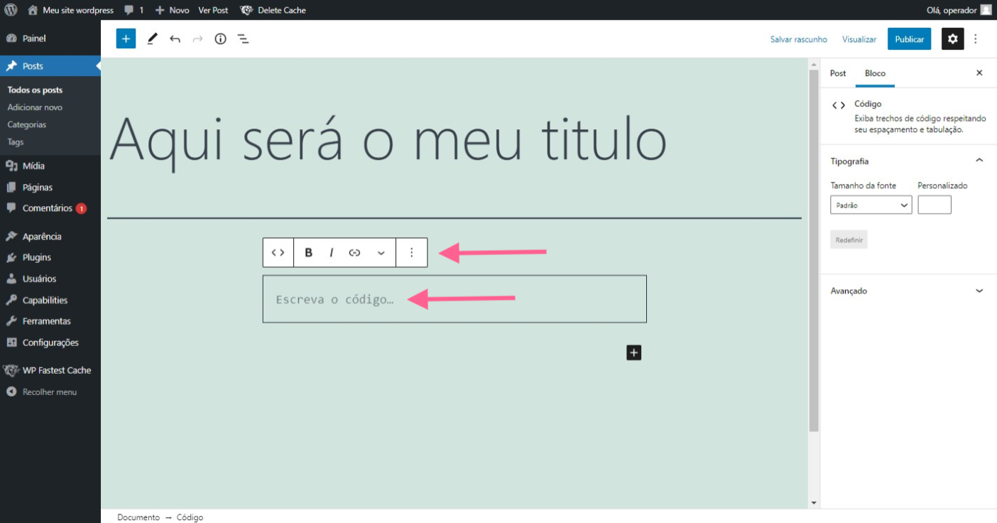 Wordpress completo aprenda a usar o editor gutenberg do wordpress passo10