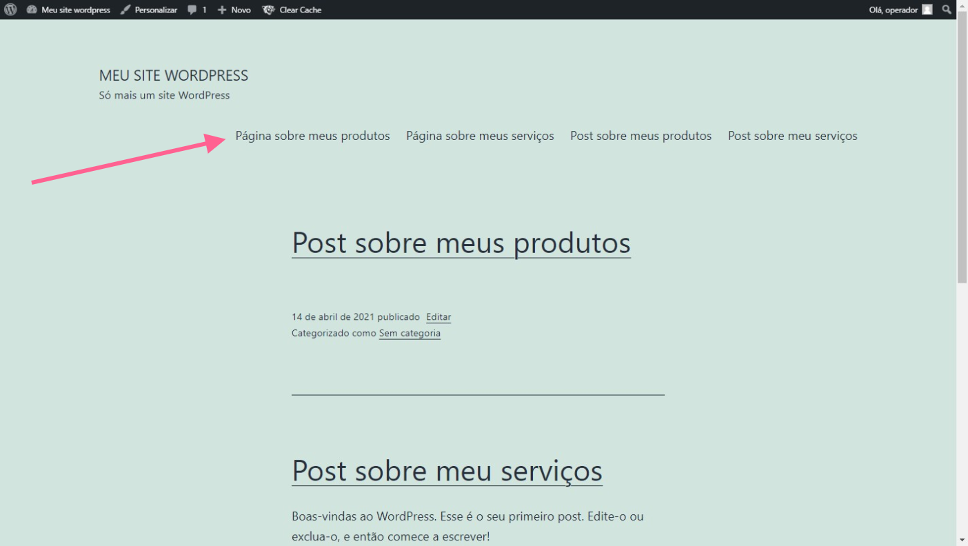 Wordpress completo aprenda como criar editar e excluir itens do menu em wordpress passo7